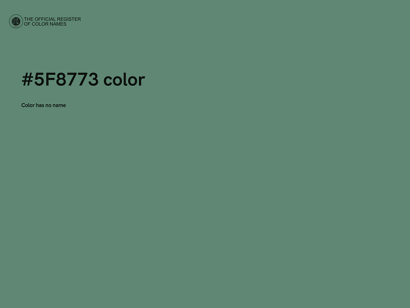 #5F8773 color image