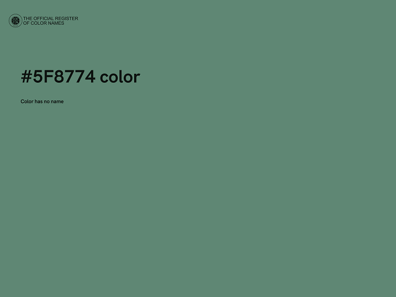 #5F8774 color image