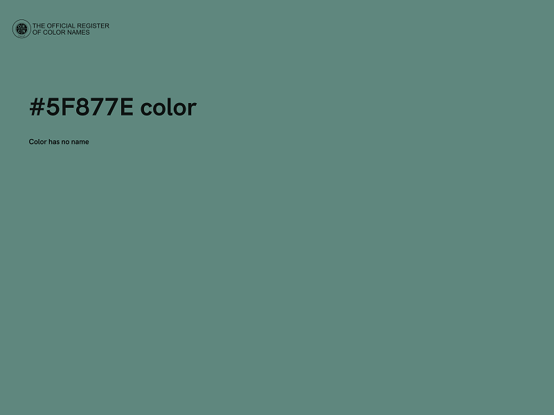 #5F877E color image