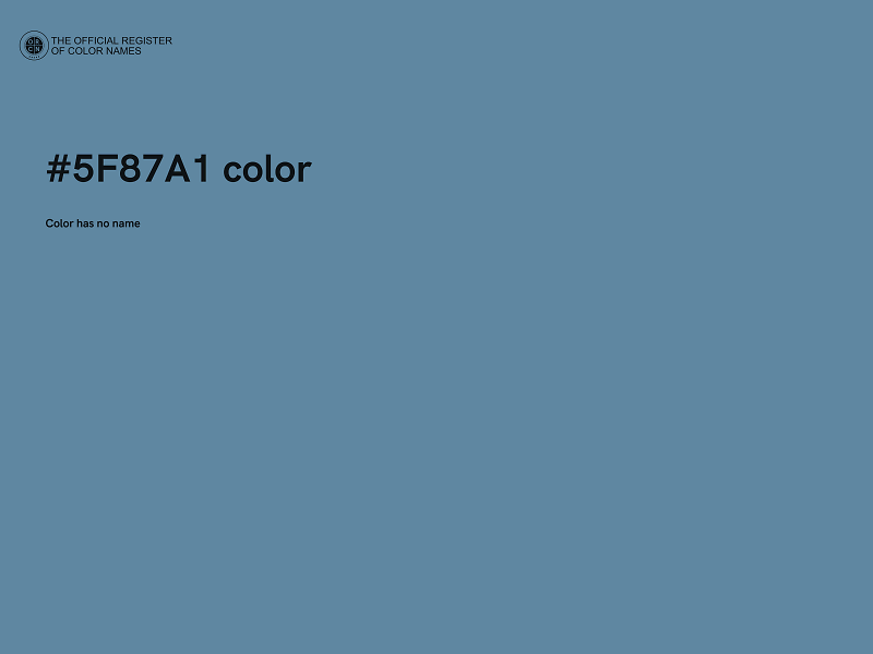#5F87A1 color image