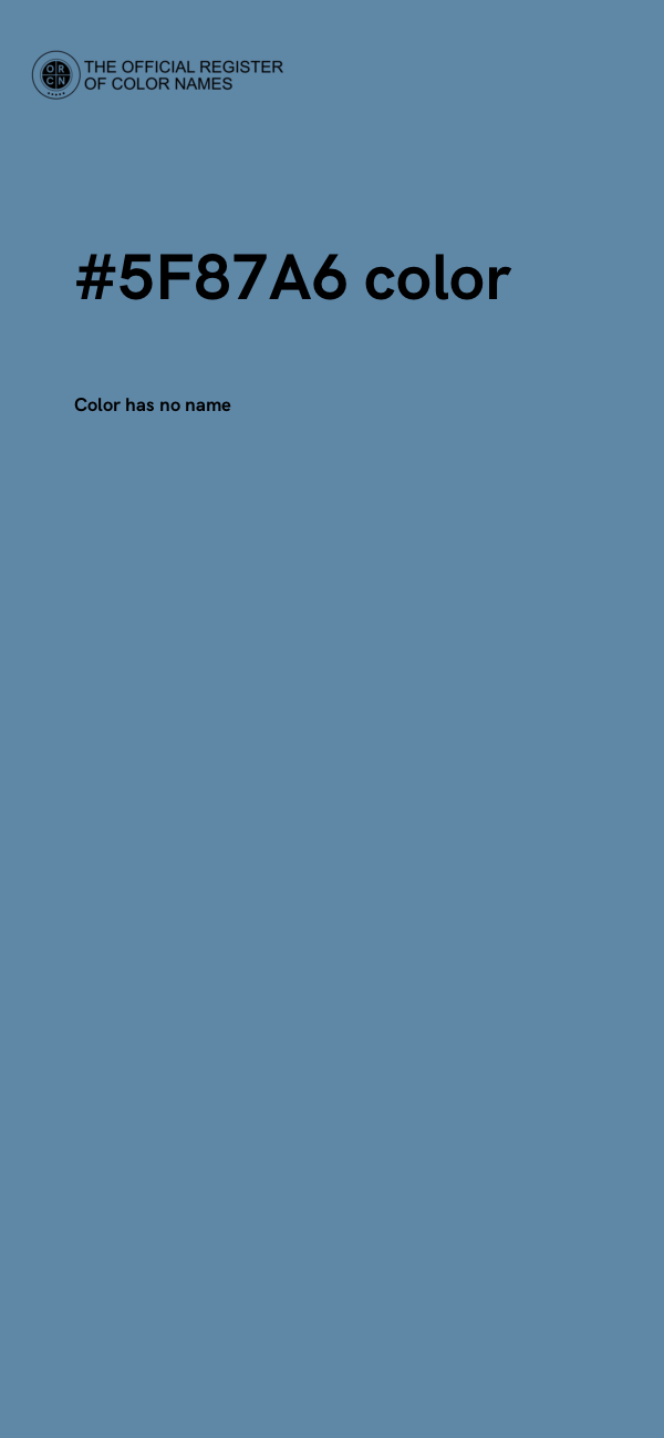 #5F87A6 color image