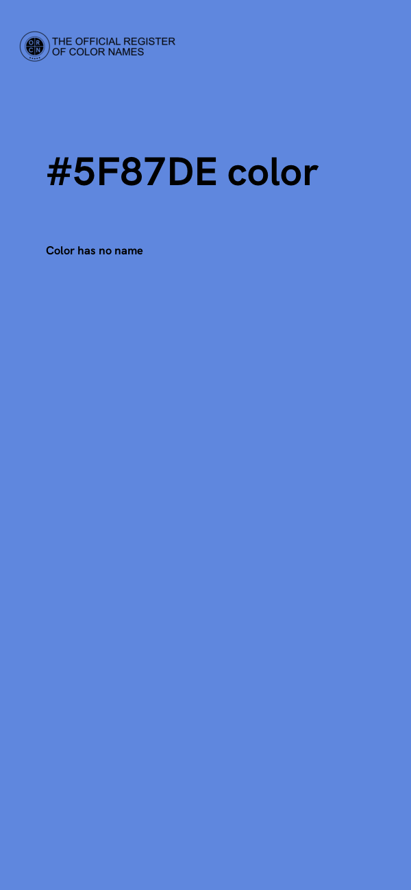 #5F87DE color image