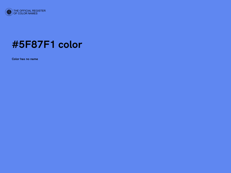 #5F87F1 color image