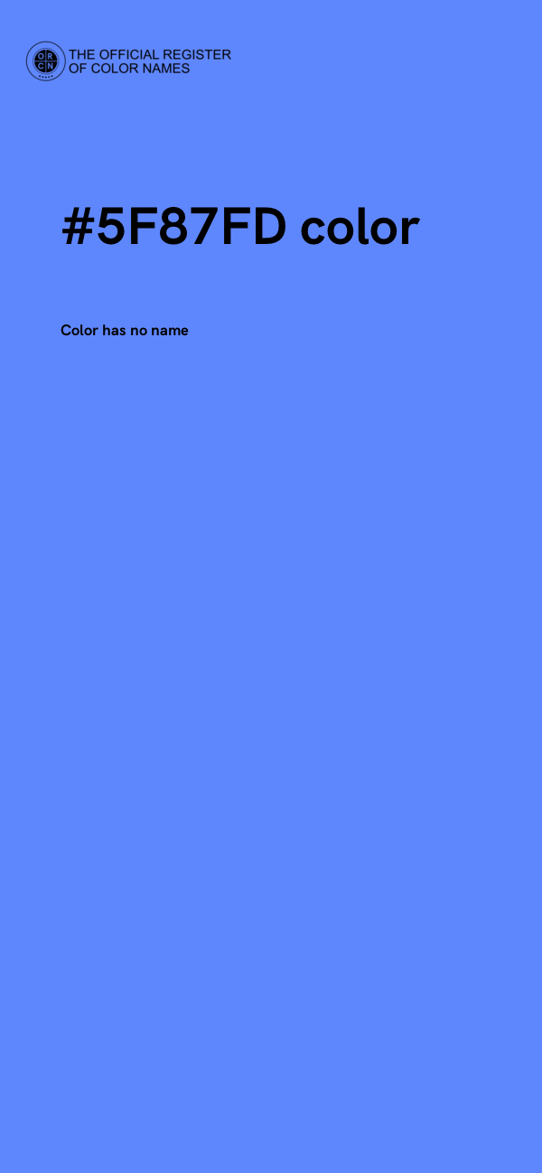 #5F87FD color image