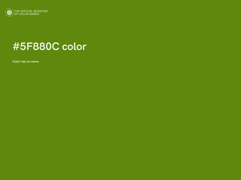 #5F880C color image