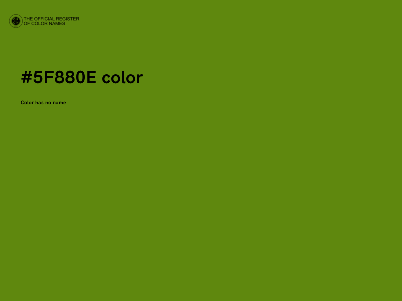 #5F880E color image