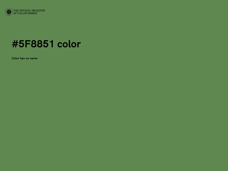 #5F8851 color image