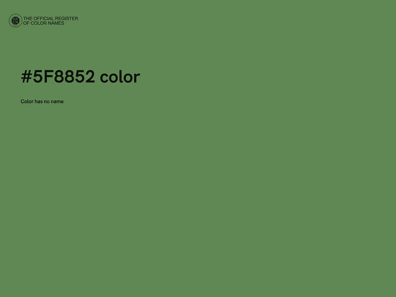 #5F8852 color image