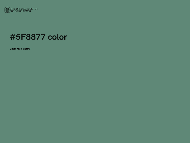 #5F8877 color image