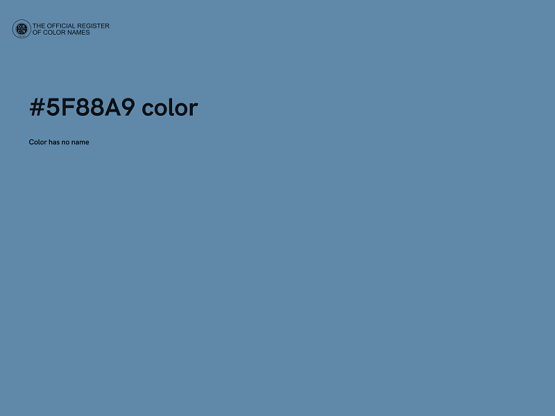 #5F88A9 color image