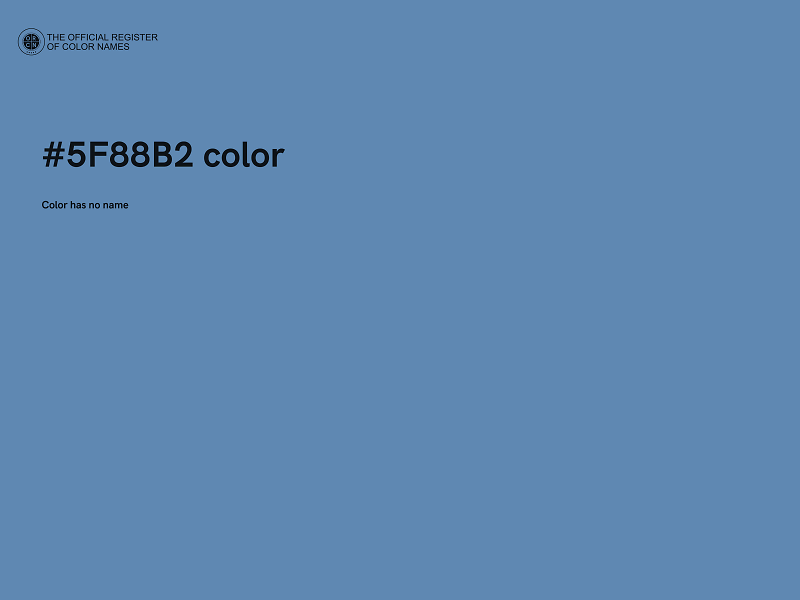 #5F88B2 color image