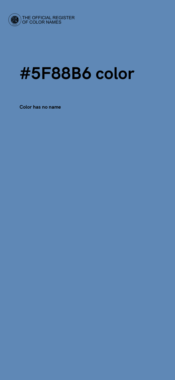 #5F88B6 color image