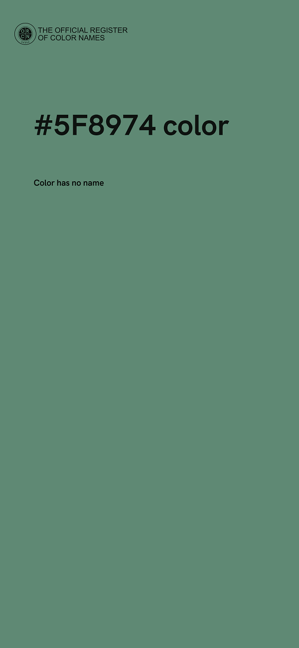 #5F8974 color image