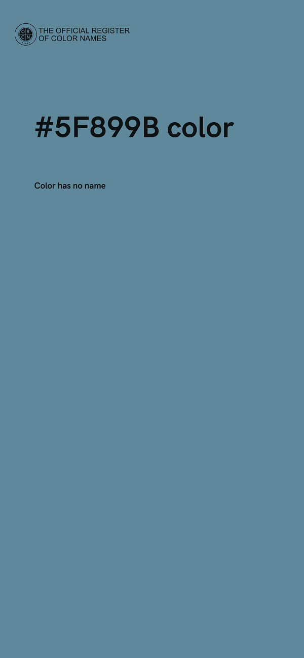 #5F899B color image