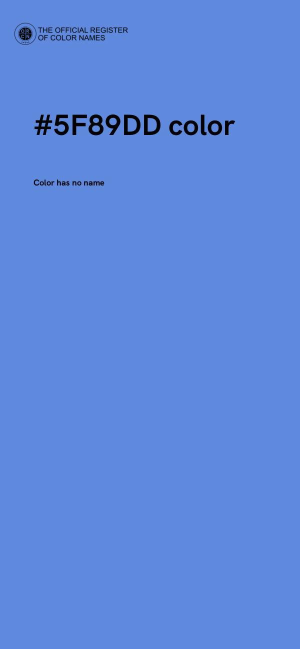 #5F89DD color image