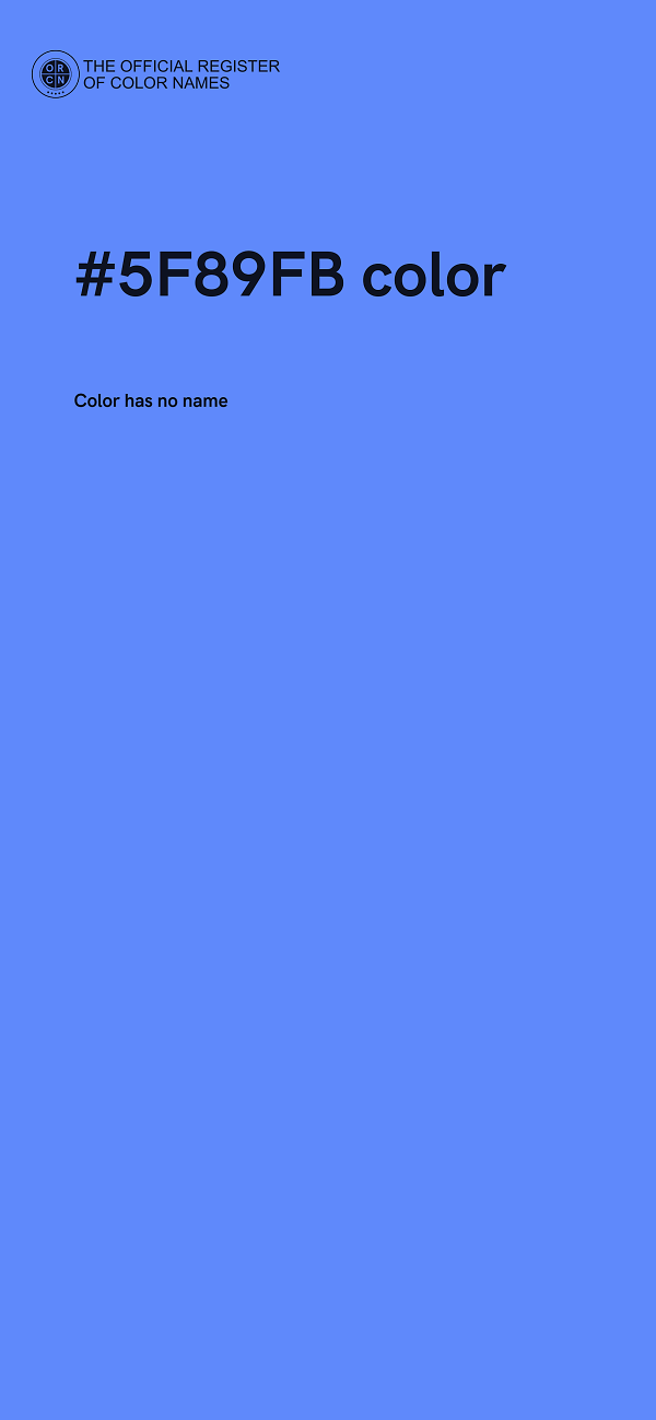 #5F89FB color image