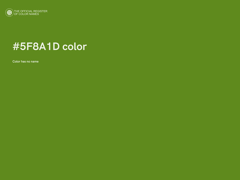 #5F8A1D color image