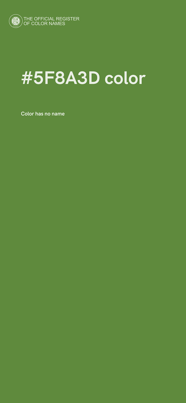 #5F8A3D color image