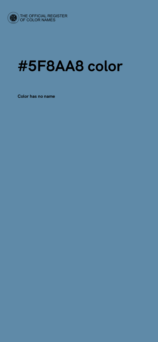 #5F8AA8 color image