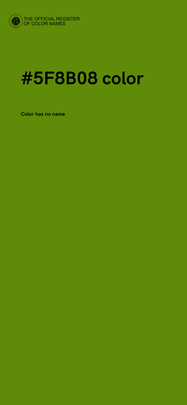 #5F8B08 color image
