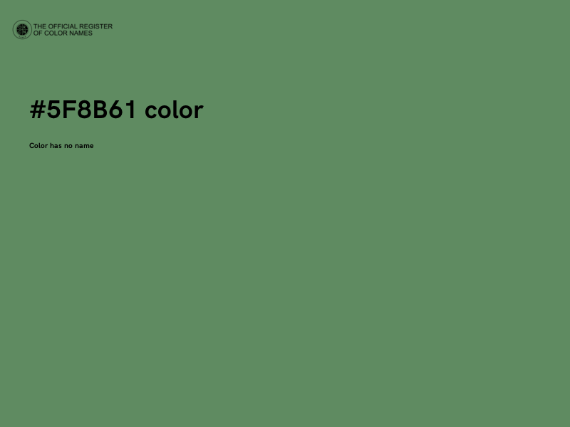 #5F8B61 color image