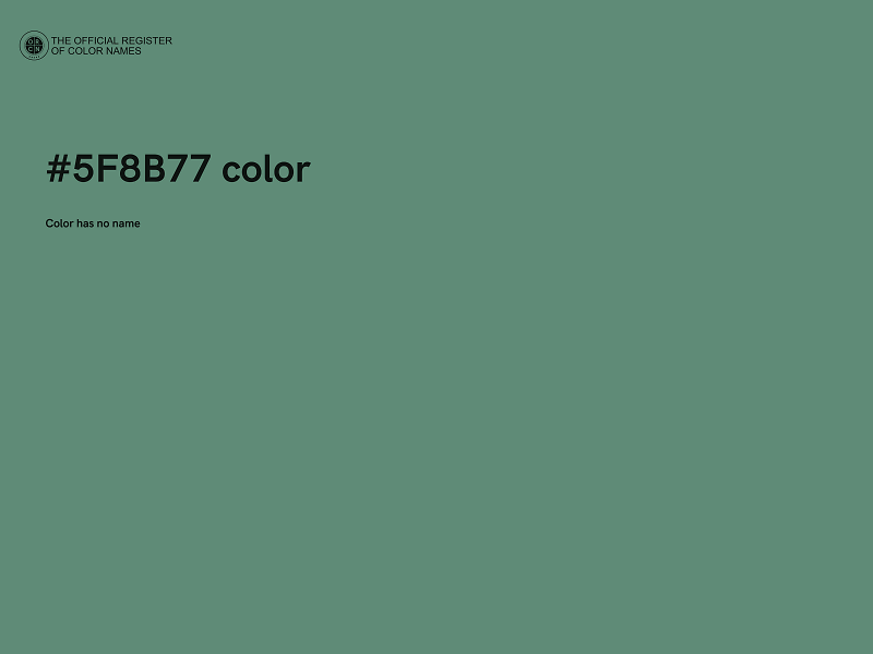 #5F8B77 color image