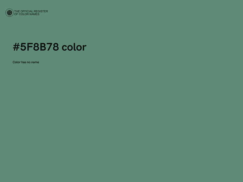 #5F8B78 color image