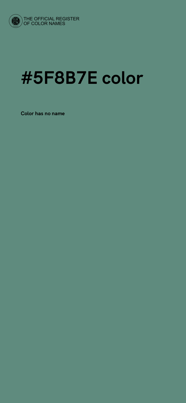 #5F8B7E color image