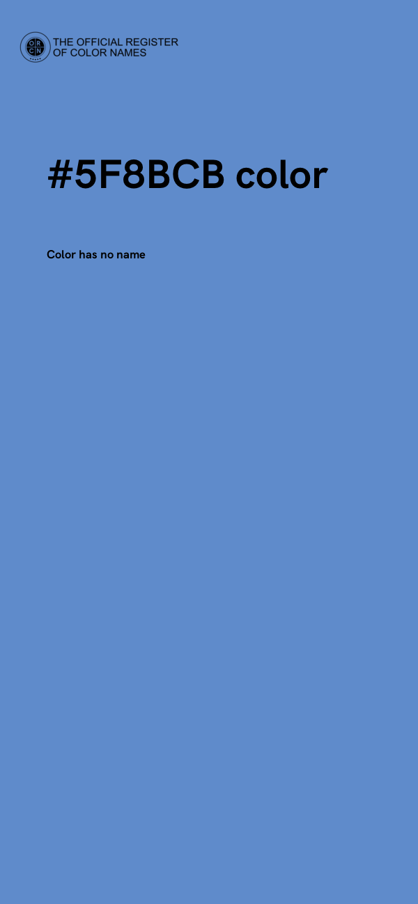 #5F8BCB color image