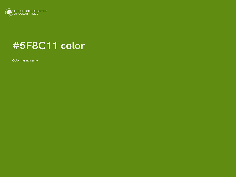 #5F8C11 color image