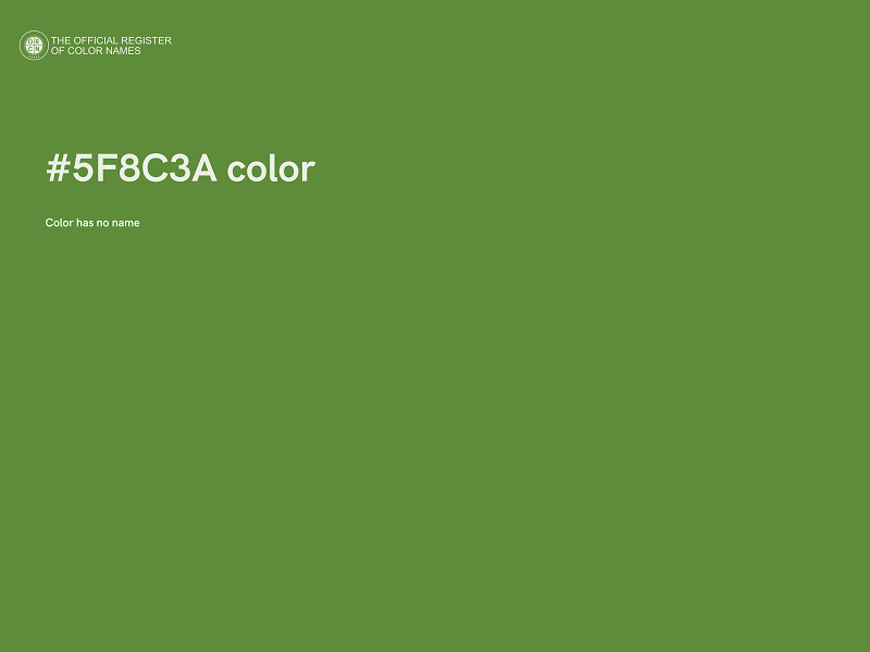 #5F8C3A color image