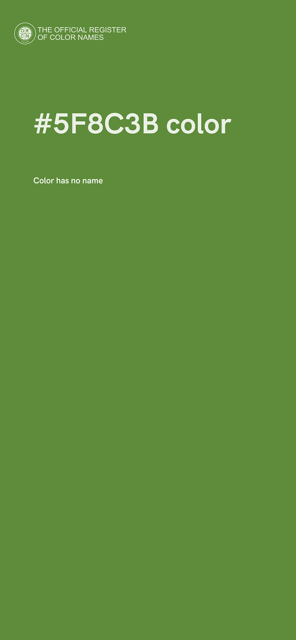 #5F8C3B color image