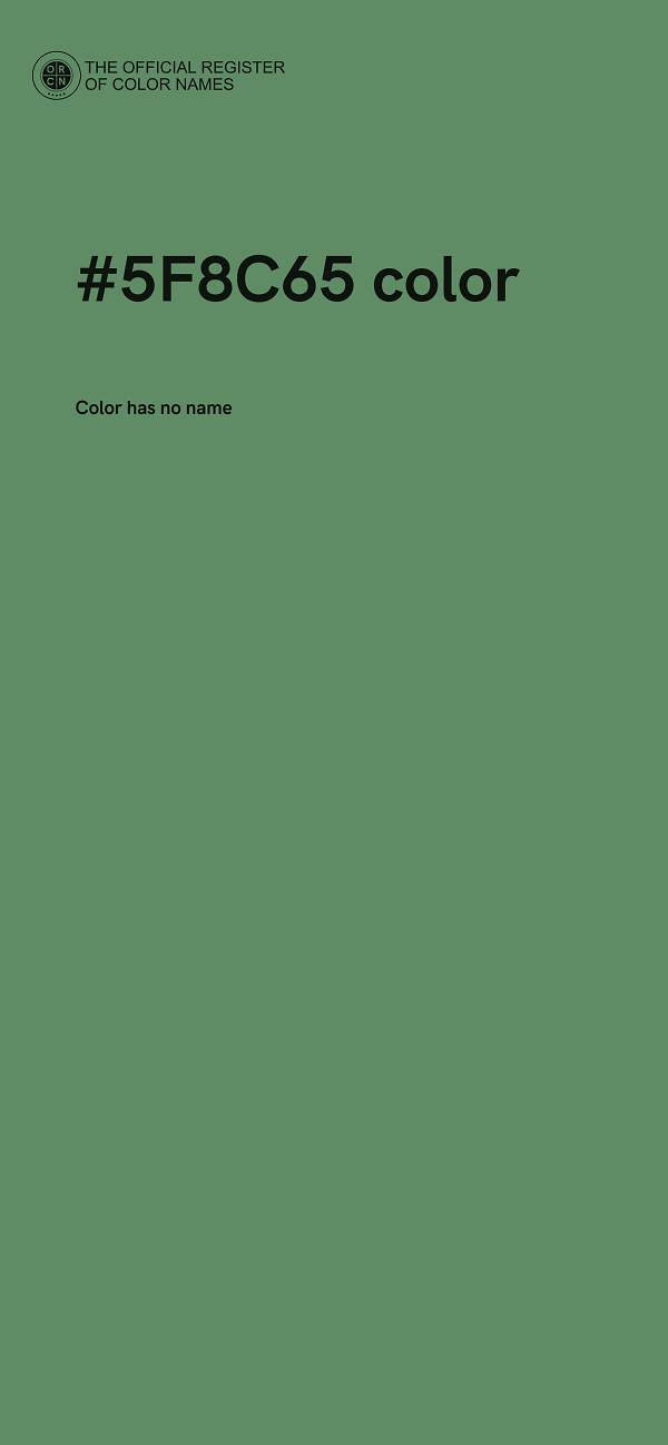 #5F8C65 color image