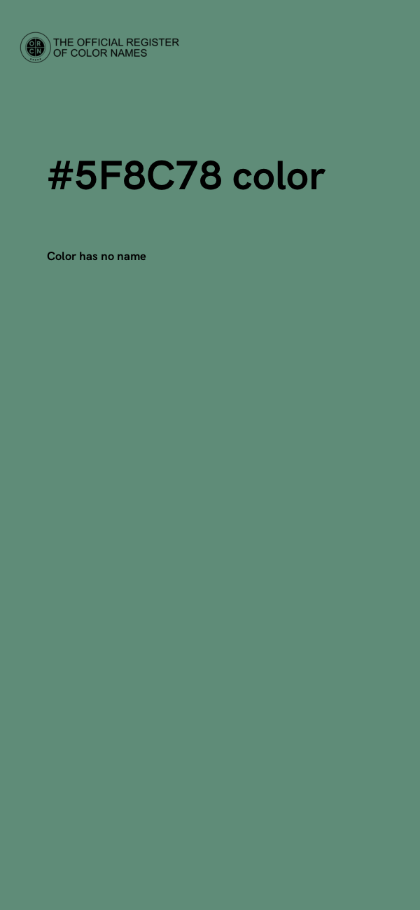 #5F8C78 color image