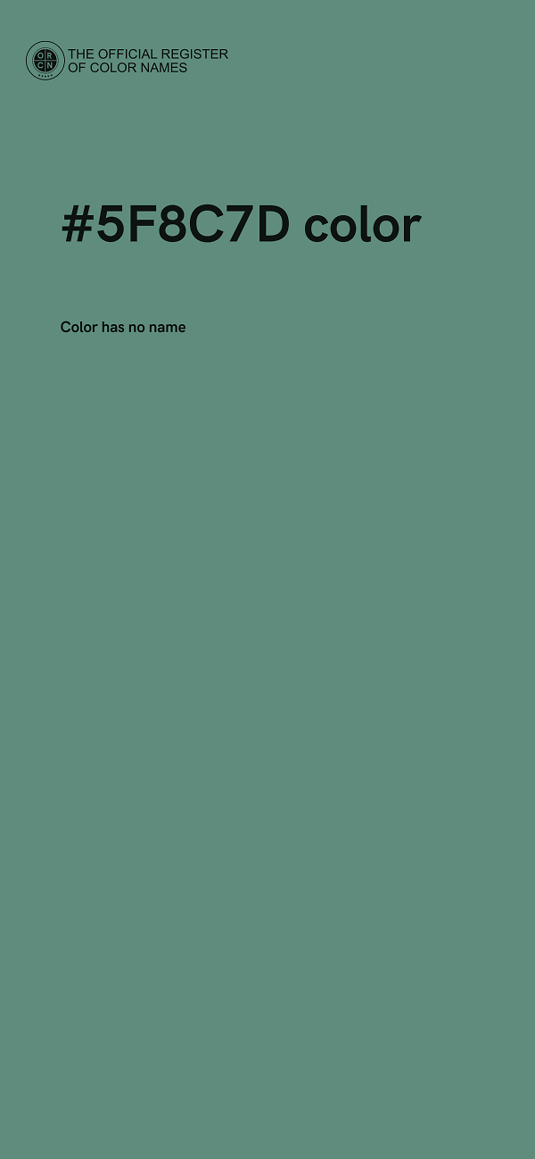 #5F8C7D color image