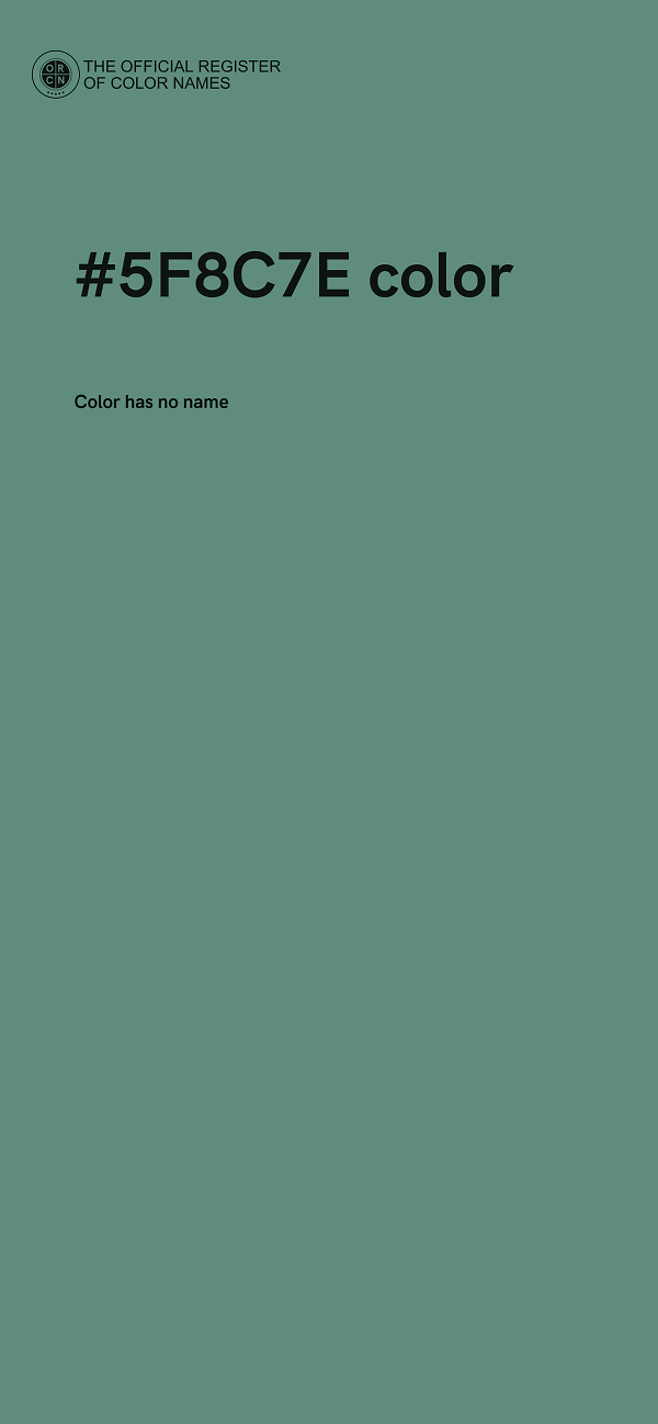 #5F8C7E color image