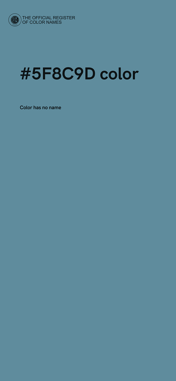 #5F8C9D color image