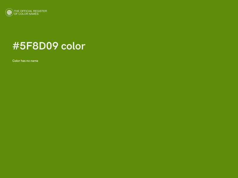 #5F8D09 color image