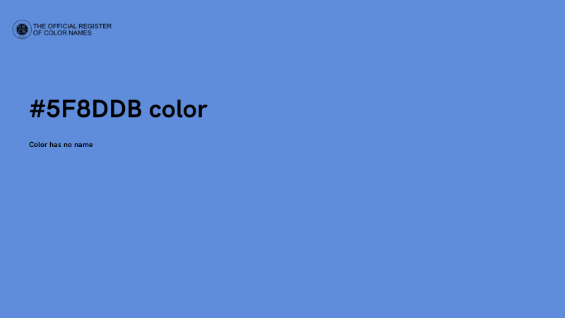 #5F8DDB color image