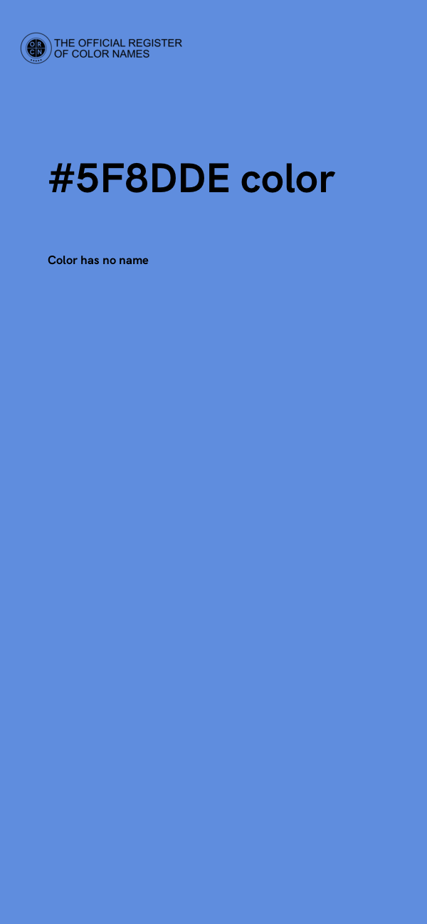 #5F8DDE color image