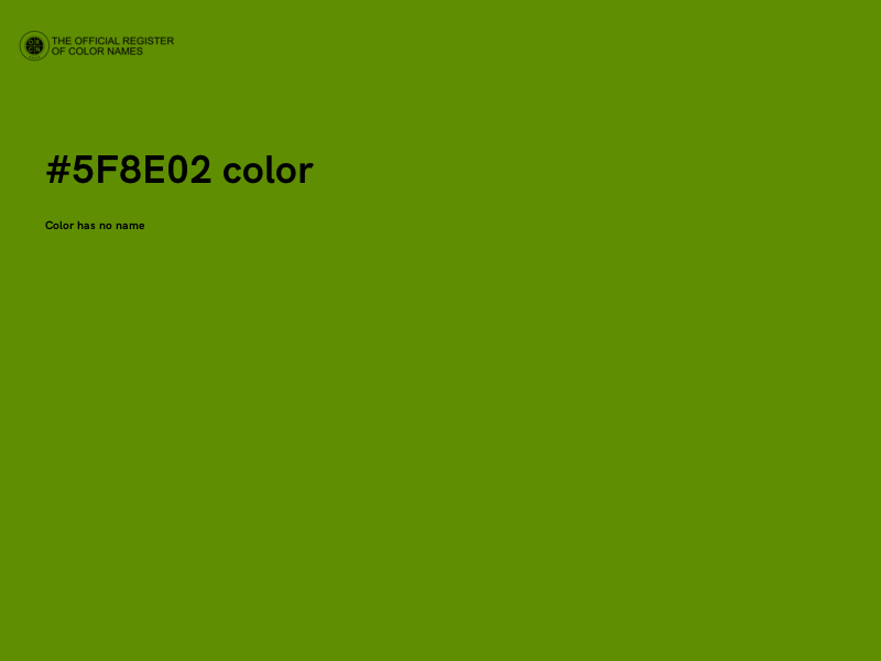 #5F8E02 color image