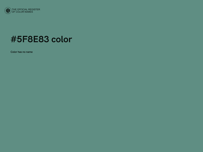 #5F8E83 color image