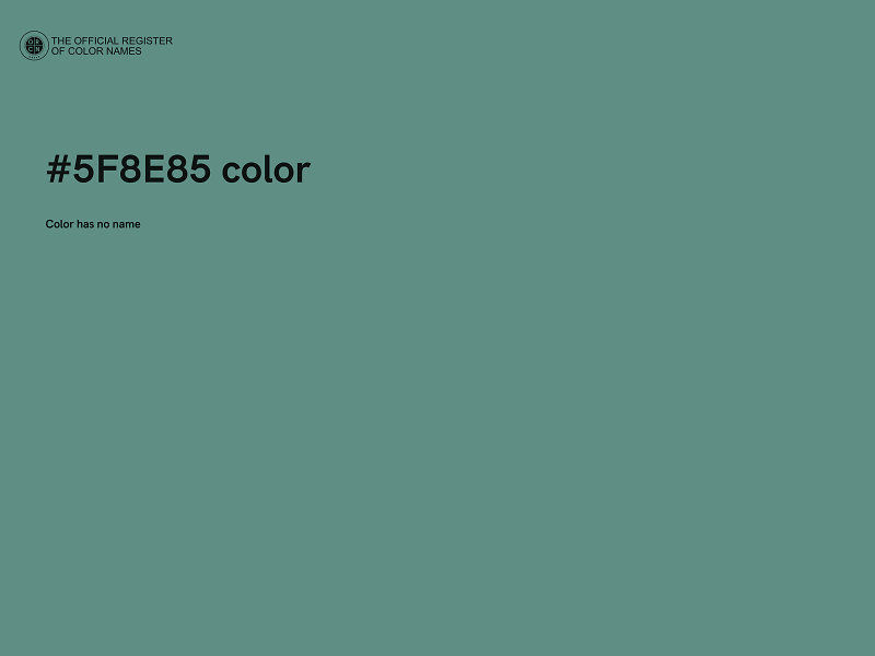 #5F8E85 color image