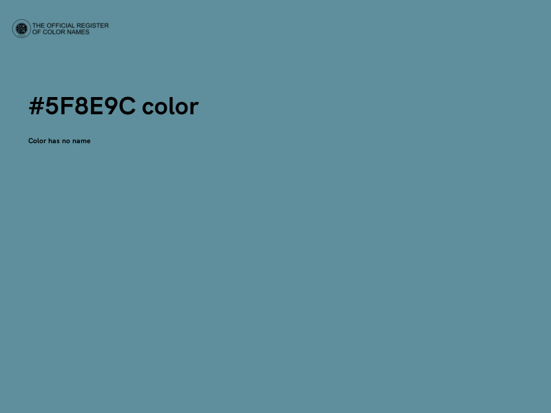 #5F8E9C color image