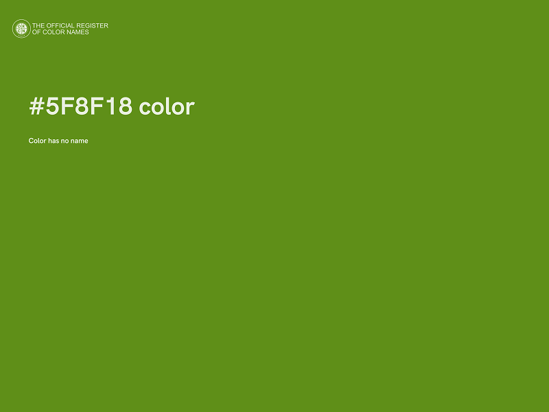 #5F8F18 color image