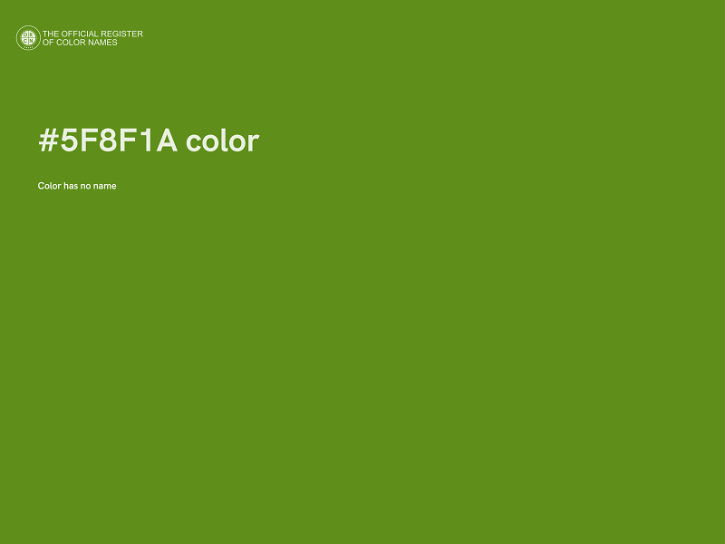 #5F8F1A color image