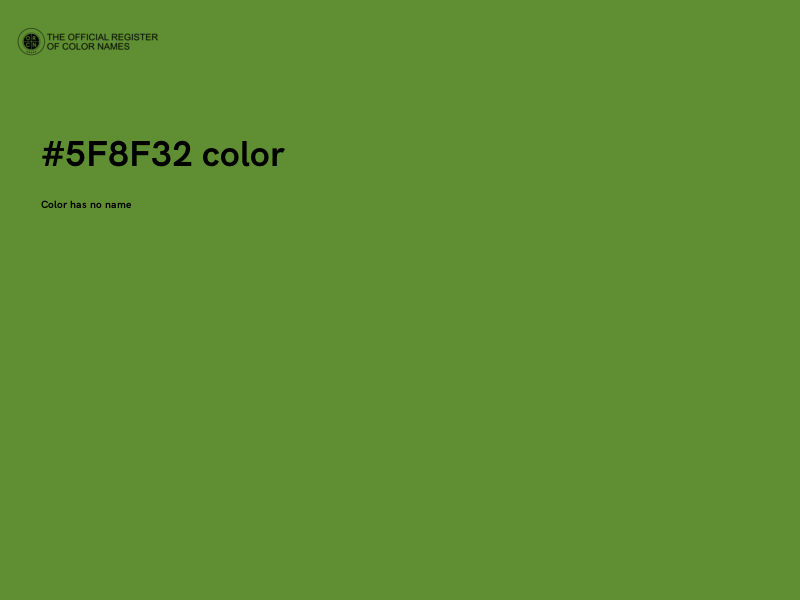 #5F8F32 color image