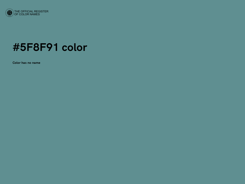 #5F8F91 color image