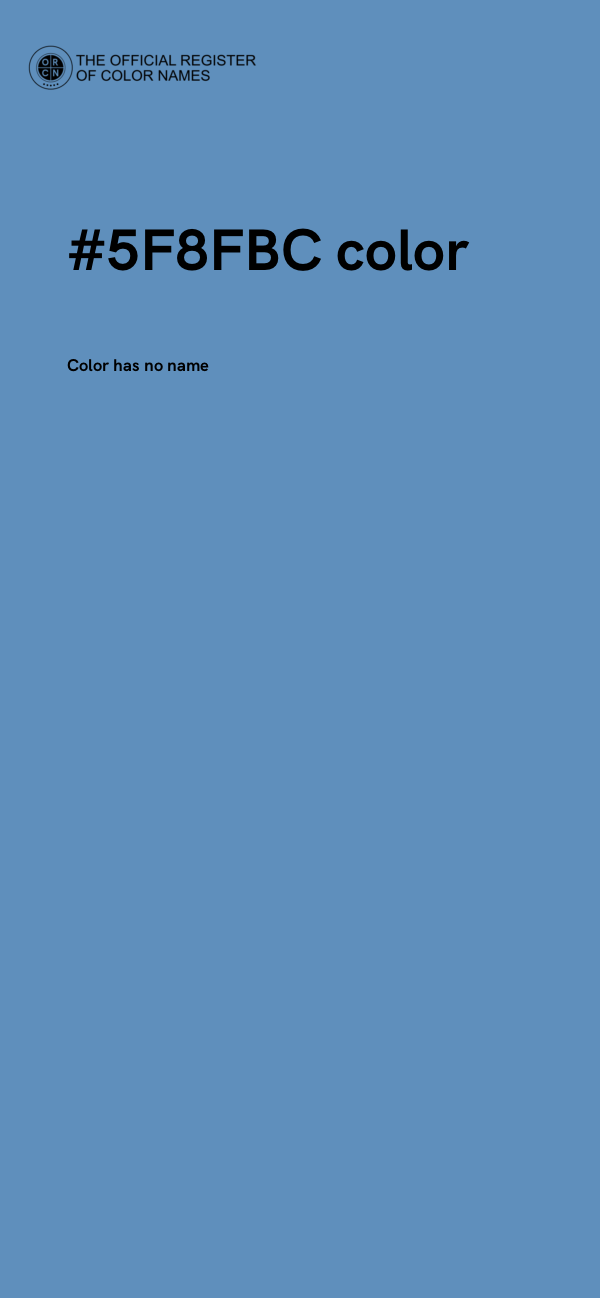 #5F8FBC color image