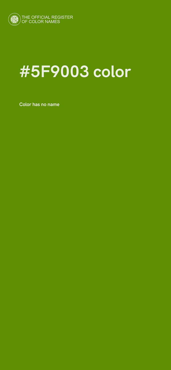 #5F9003 color image